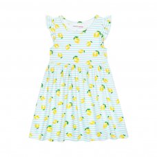 10TDRESS 4J: Lemons Aop Jersey Dress (3-8 Years)